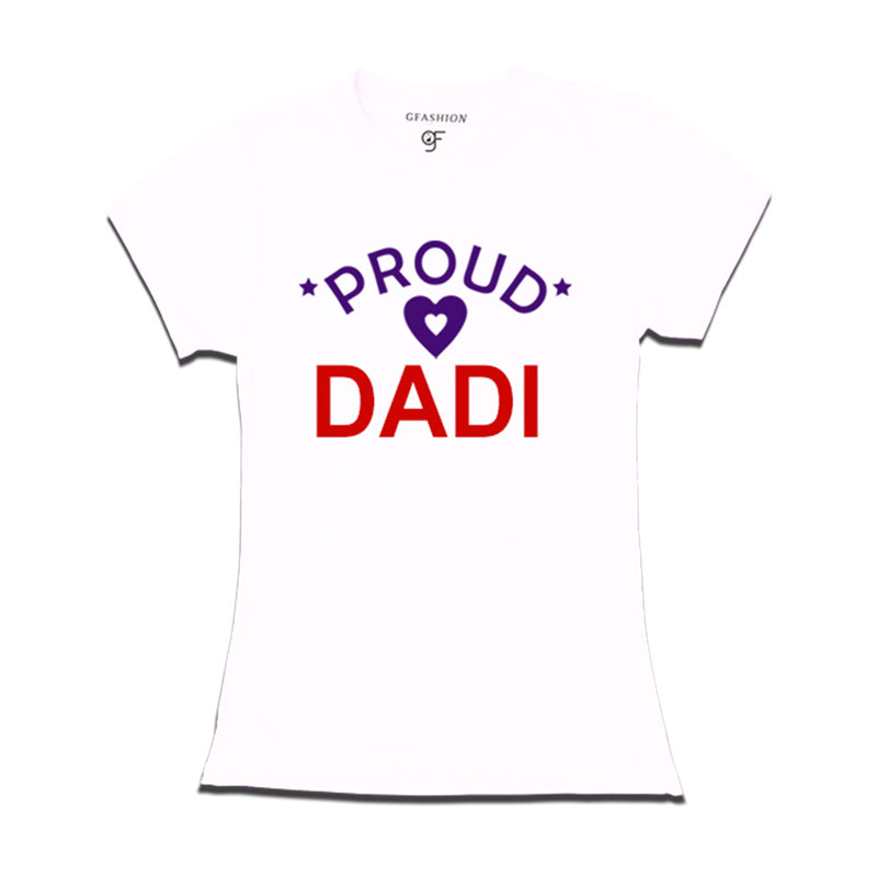 Proud Dadi T-shirt-White Color-gfashion