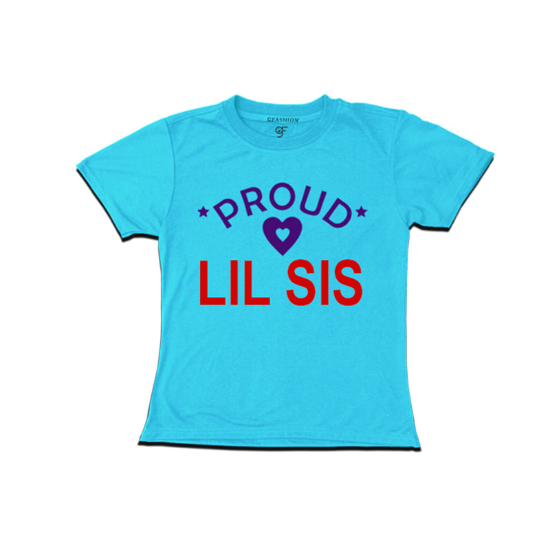 Proud Lil Sis t-shirt-Sky Blue Color-gfashion