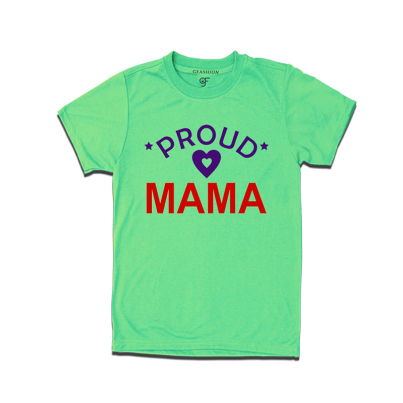 Proud Mama t-shirt-Pista Green Color-gfashion