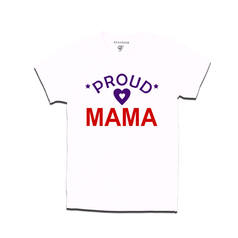 Proud Mama t-shirt-White Color-gfashion