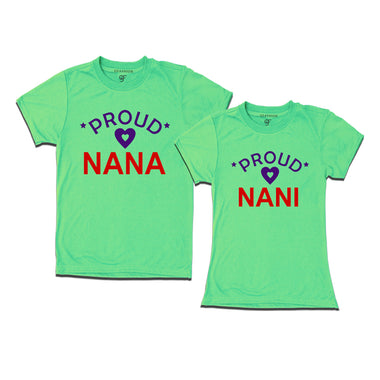 Proud Nana Nani t-shirts-Pista Green Color-gfashion
