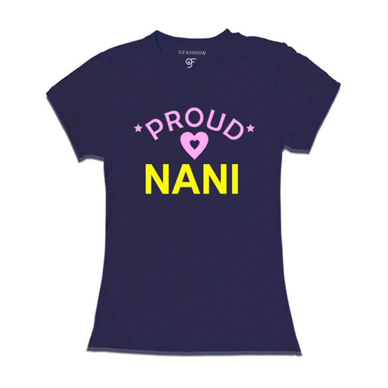 Proud Nani t-shirt-Navy Color-gfashion