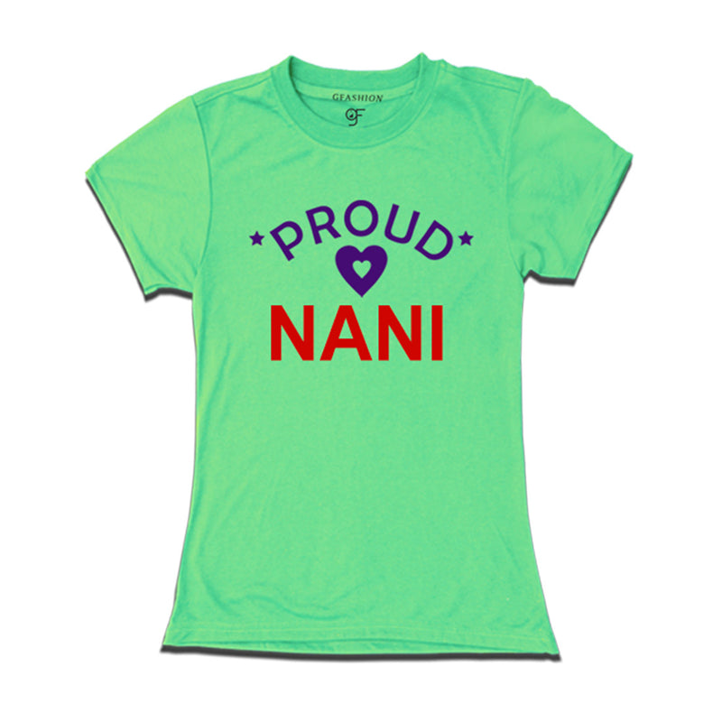 Proud Nani t-shirt-Pista Green Color-gfashion