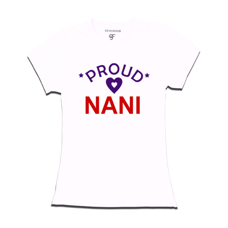 Proud Nani t-shirt-White Color-gfashion
