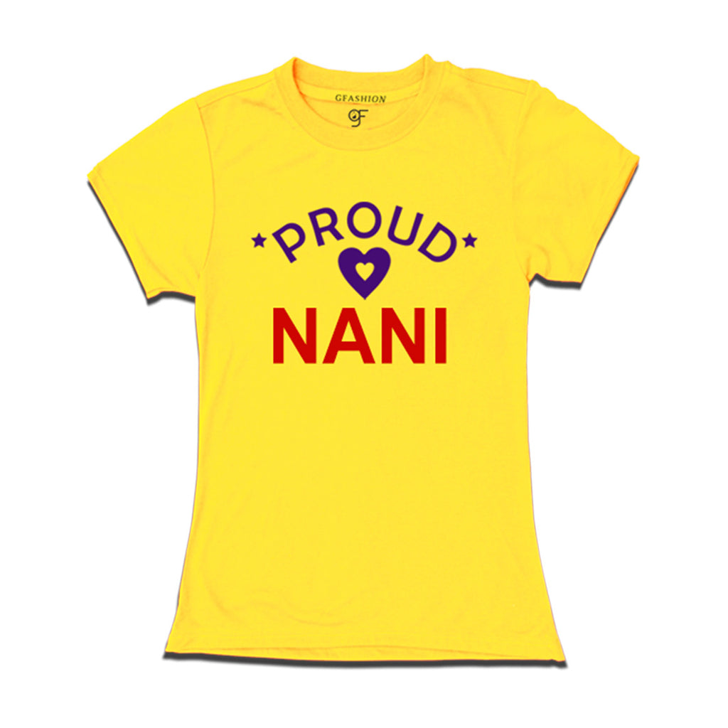 Proud Nani t-shirt-Yellow Color-gfashion