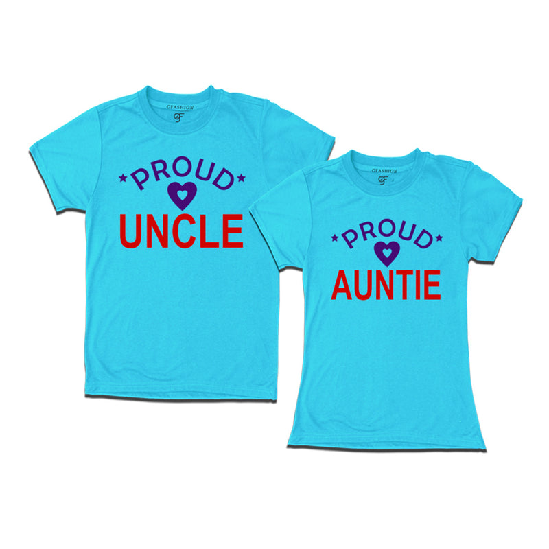Proud Uncle Auntie  t-shirts-Sky Blue Color-gfashion
