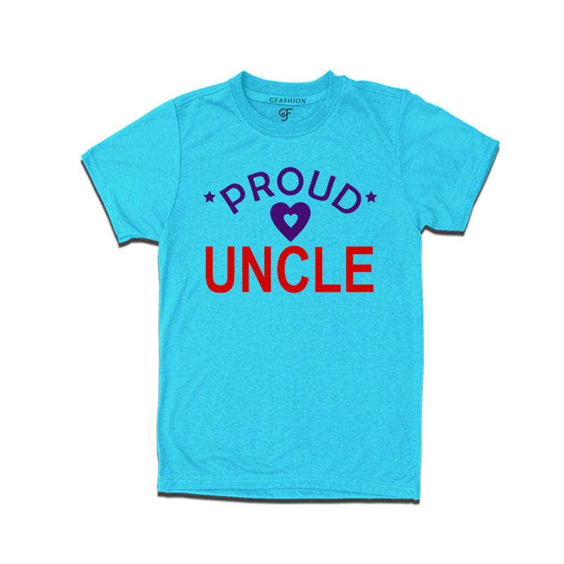 Proud Uncle t-shirt-Sky Blue Color-gfashion