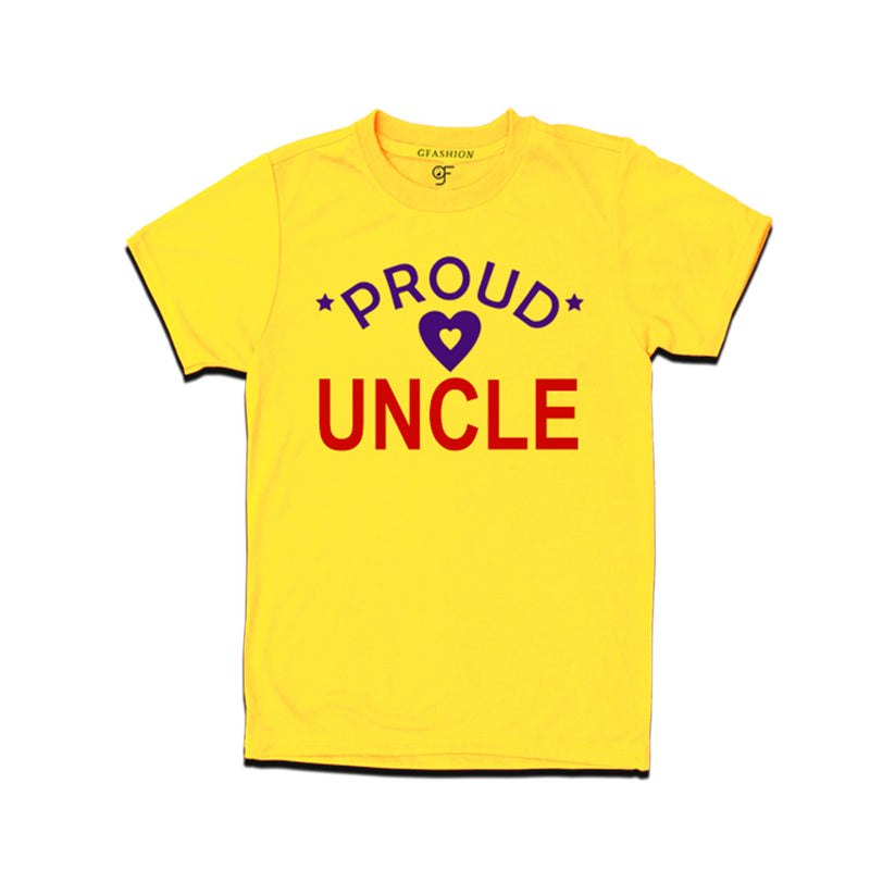 Proud Uncle t-shirt-Yellow Color-gfashion