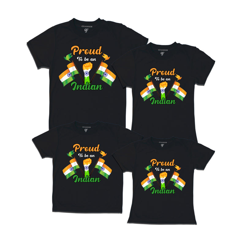 Proud to be an Indian T-shirts for family-Friends in Black Color available @ gfashion.jpg
