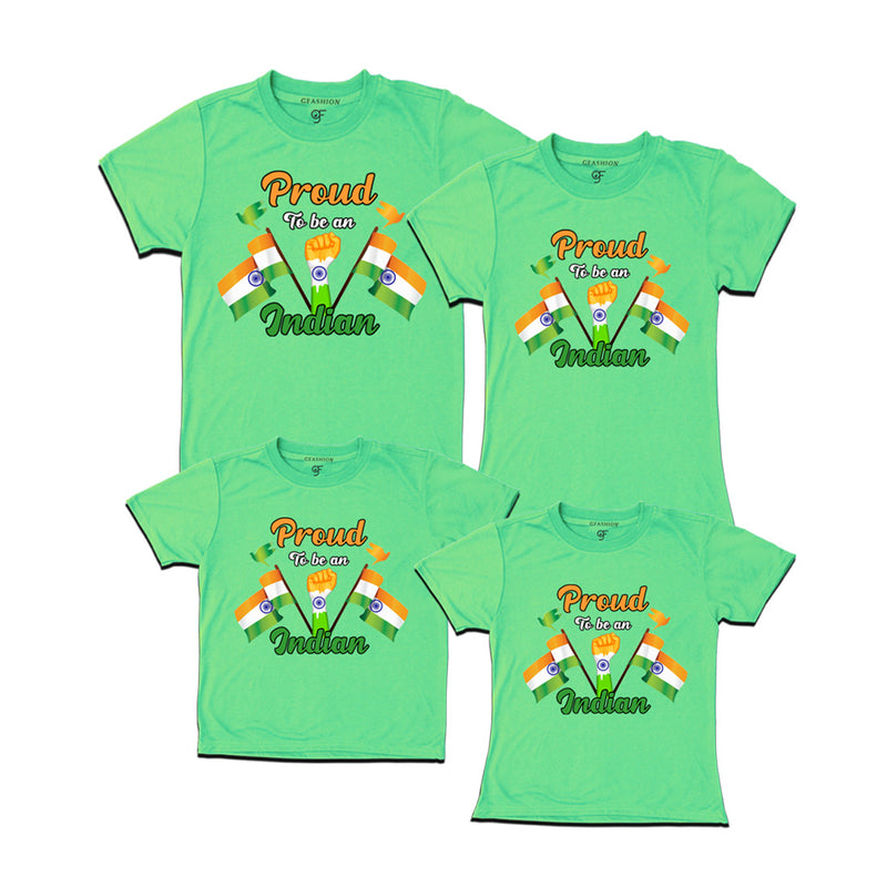 Proud to be an Indian T-shirts for family-Friends in Pista Green Color available @ gfashion.jpg