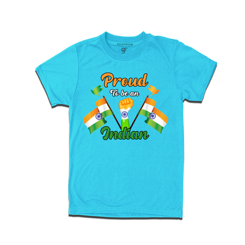 Proud to be an Indian T-shirts in Sky Blue Color available @ gfashion.jpg