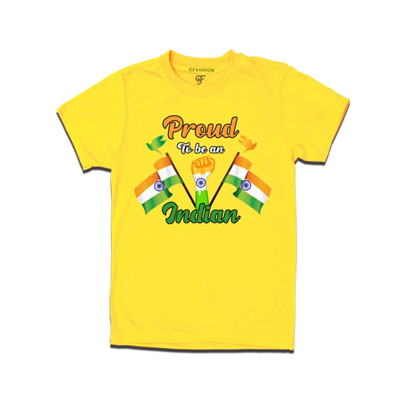 Proud to be an Indian T-shirts in Yellow Color available @ gfashion.jpg
