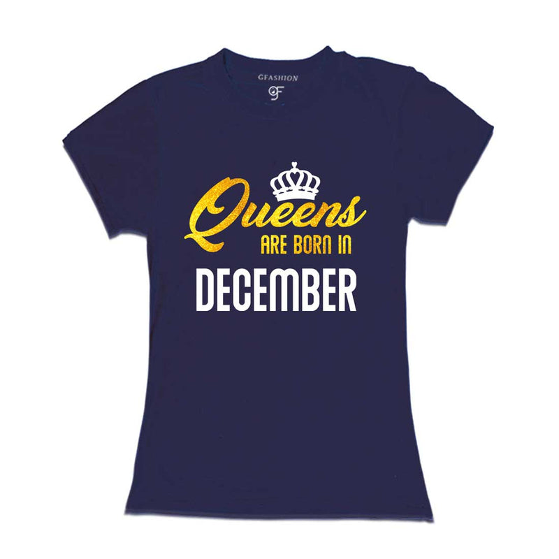 Queens are born in December-Navy-gfashion
