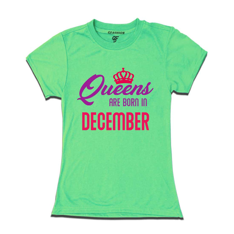 Queens are born in December-Pista Green-gfashion