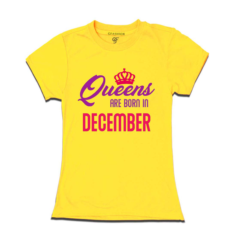 Queens are born in December-Yellow-gfashion
