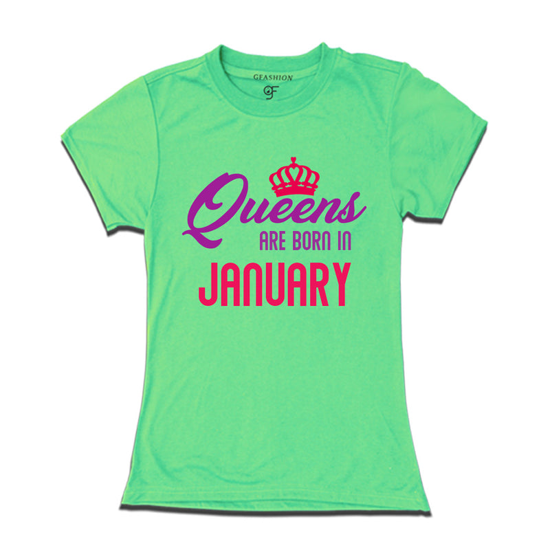 Queens are born in January-Pista Green-gfashion