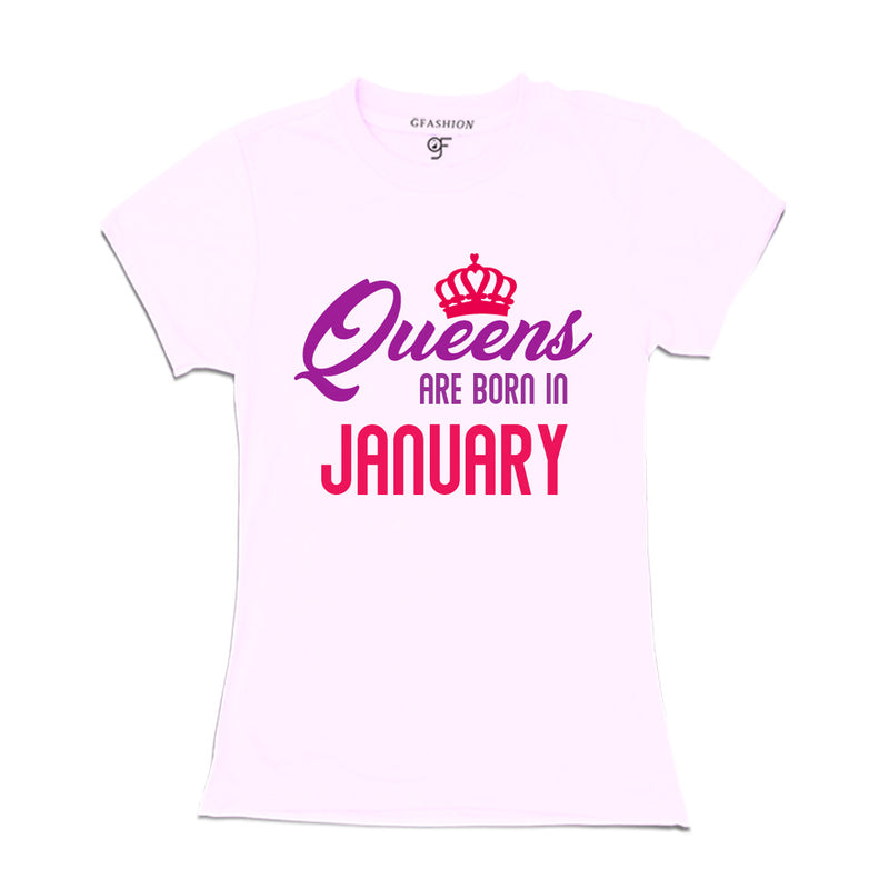Queens are born in January-White-gfashion