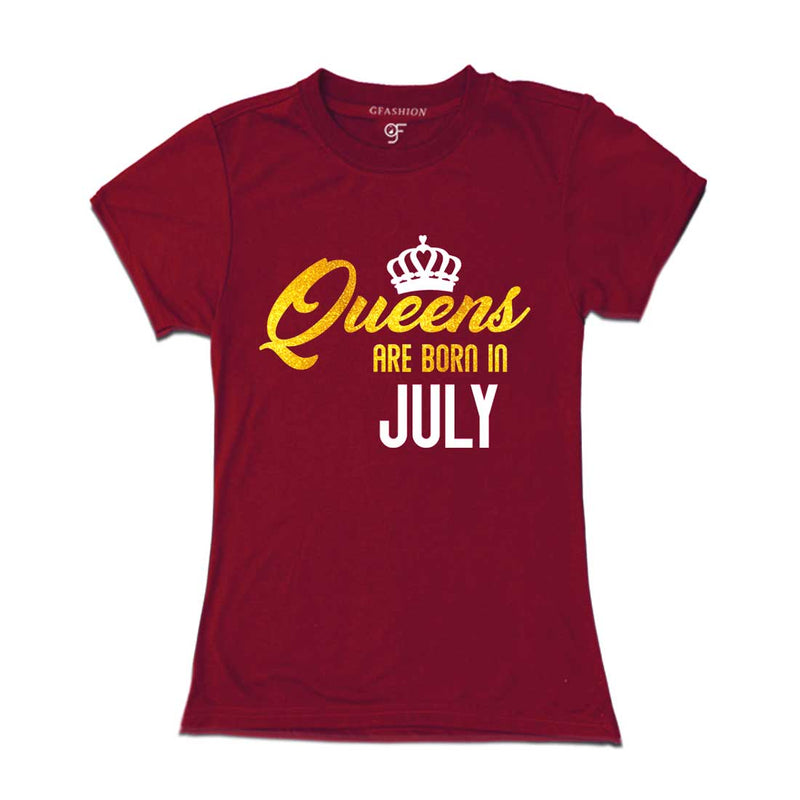 Queens are born in July-Maroon-gfashion