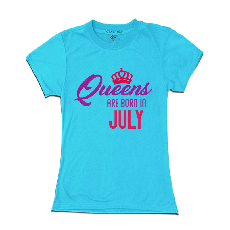 Queens are born in July-Sky Blue-gfashion