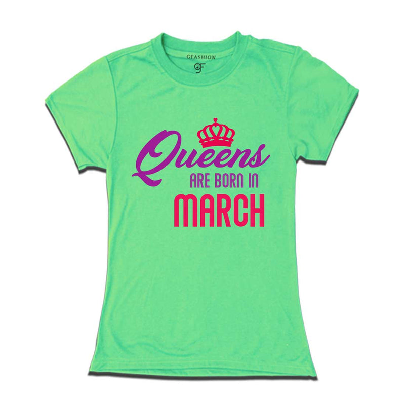 Queens are born in March-Pista Green-gfashion