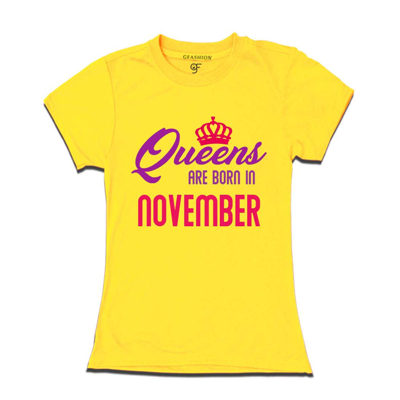 Queens are born in November-Yellow-gfashion