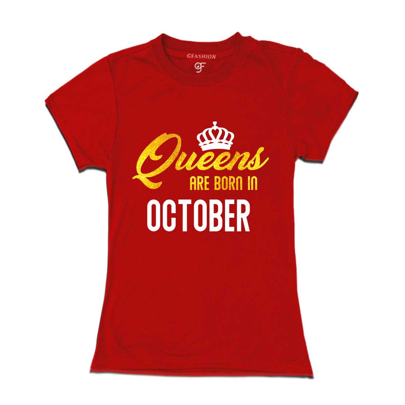 Queens are born in October-Red-gfashion