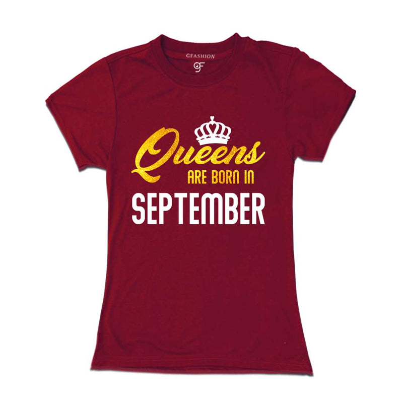 Queens are born in September-Maroon-gfashion