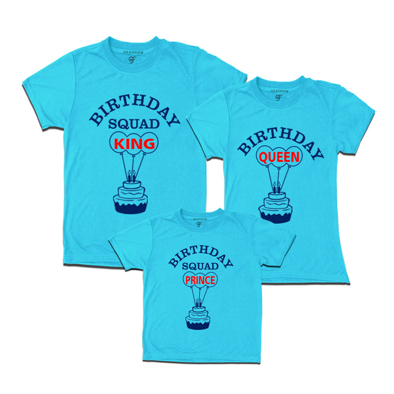 Queens Birthday With King and Prince T-shirts-Sky Blue-gfashion 