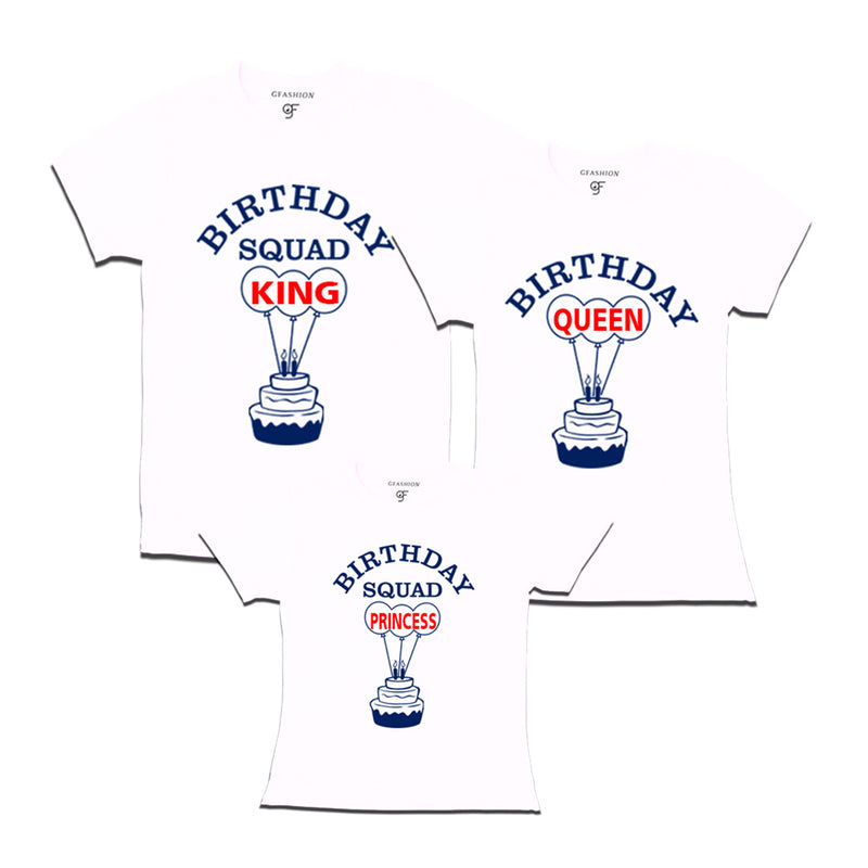 Queens Birthday With King and Princess T-shirts-White-gfashion