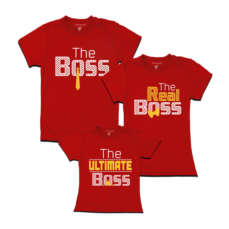 The Boss,real boss ,ultimate boss Family T-shirs