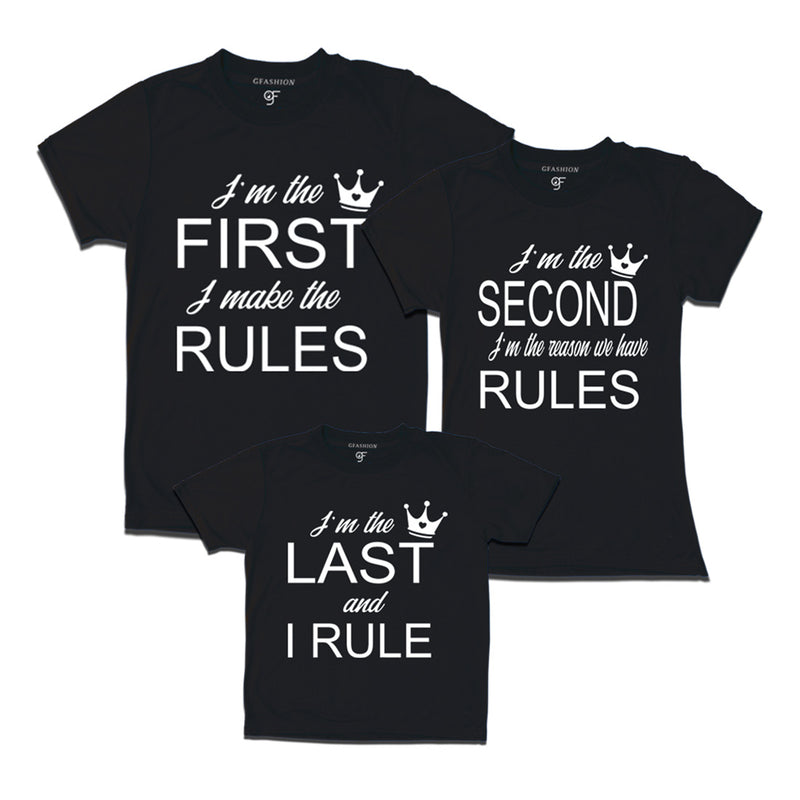 Rules-first, second, last T-shirts in Black Color available @ gfashion.jpg