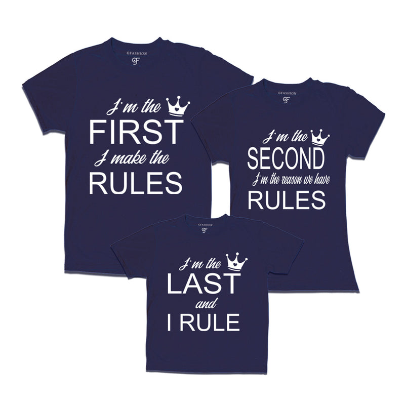 Rules-first, second, last T-shirts in Navy Color available @ gfashion.jpg