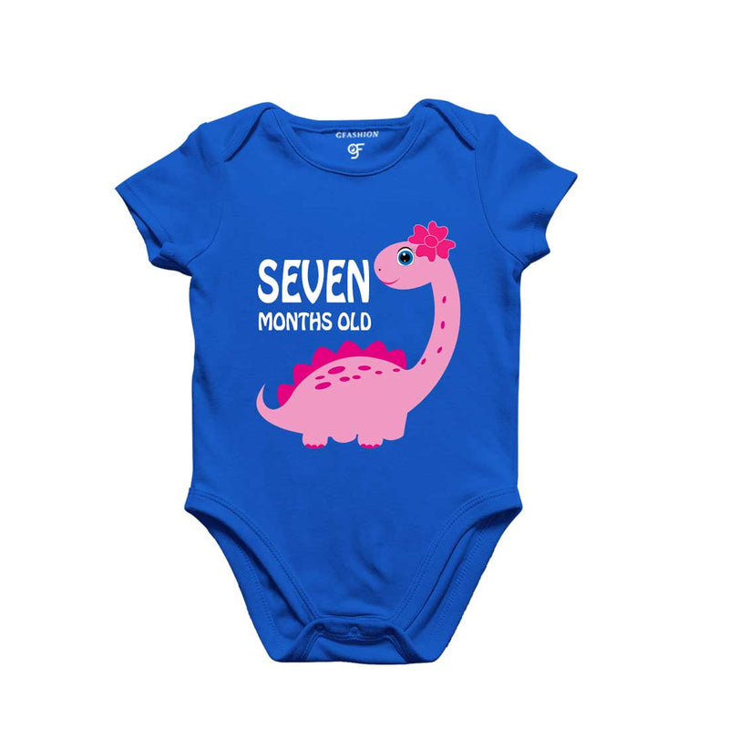Seven Month Baby Bodysuit-Rompers in Blue Color avilable @ gfashion.jpg