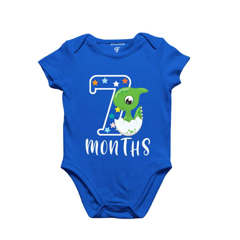 Seven Month Baby Bodysuit-Rompers in Blue Color avilable @ gfashion.jpg