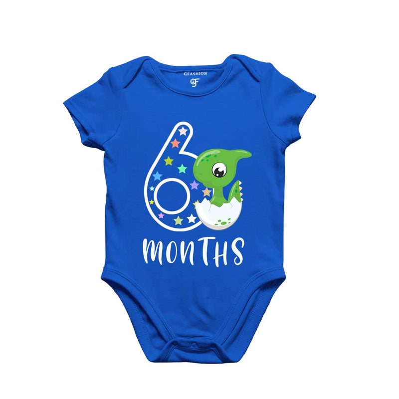 Six Month Baby Bodysuit-Rompers in Blue Color avilable @ gfashion.jpg