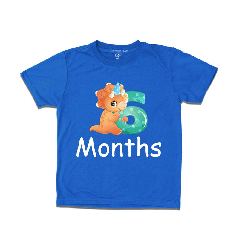 Six Month Baby T-shirt in Blue Color avilable @ gfashion.jpg