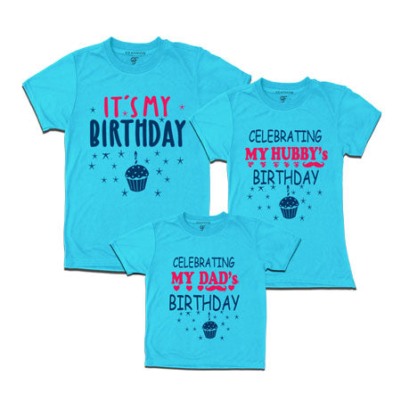 Huuby-dad's birthday t shirts for dad mom daughter