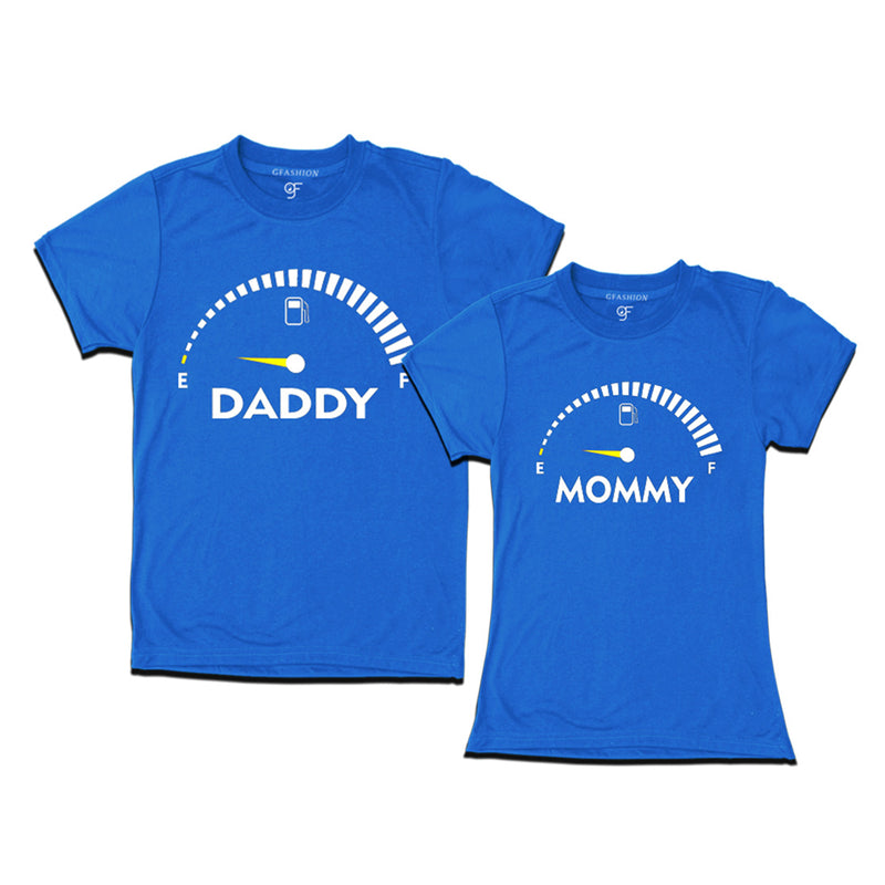 SpeedoMeter Matching T-shirts for Dad and Mom in Blue Color available @ gfashion.jpg