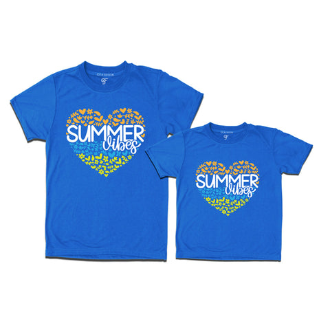 Summer Vibes Combo T-shirts in Blue Color available @gfashion.jpg