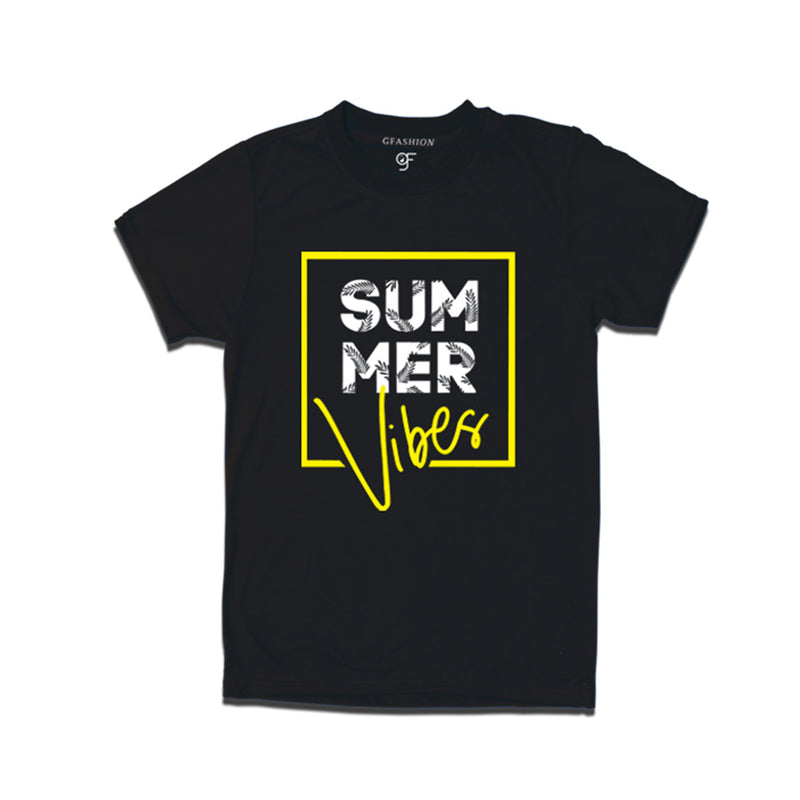 Summer Vibes T-shirts in Black Color available @gfashion.jpg