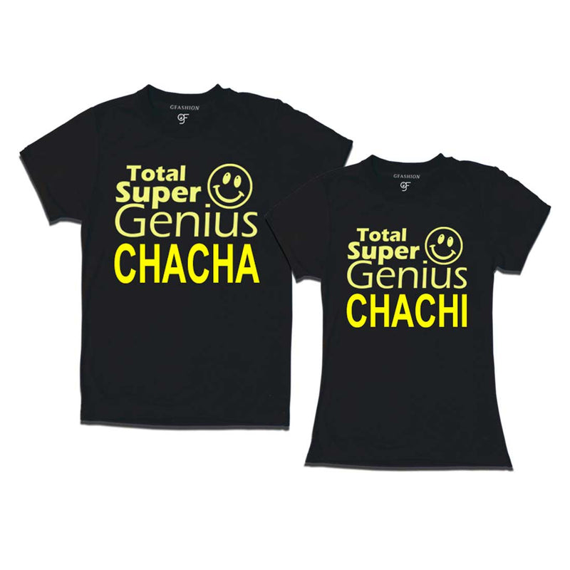 Super Genius Chacha-Chachi T-shirts- Black-gfashion