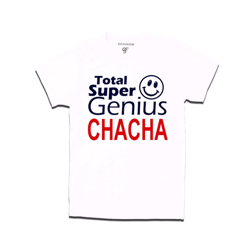 Super Genius Chacha T-shirts- White-gfashion