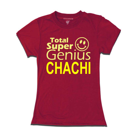 Super Genius Chachi T-shirts-Maroon-gfashion