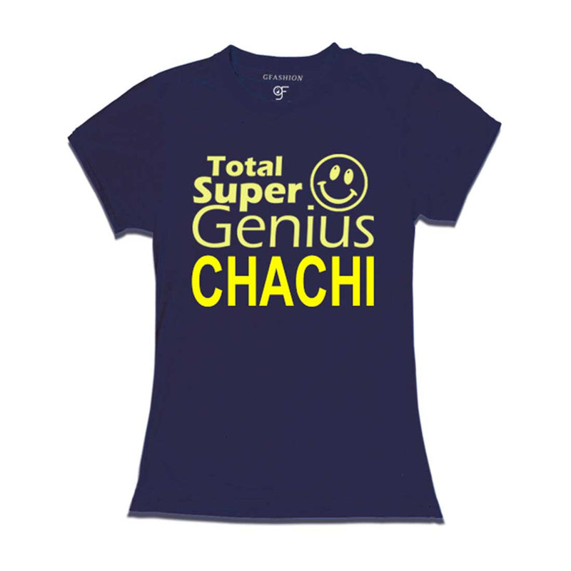 Super Genius Chachi T-shirts-Navy-gfashion