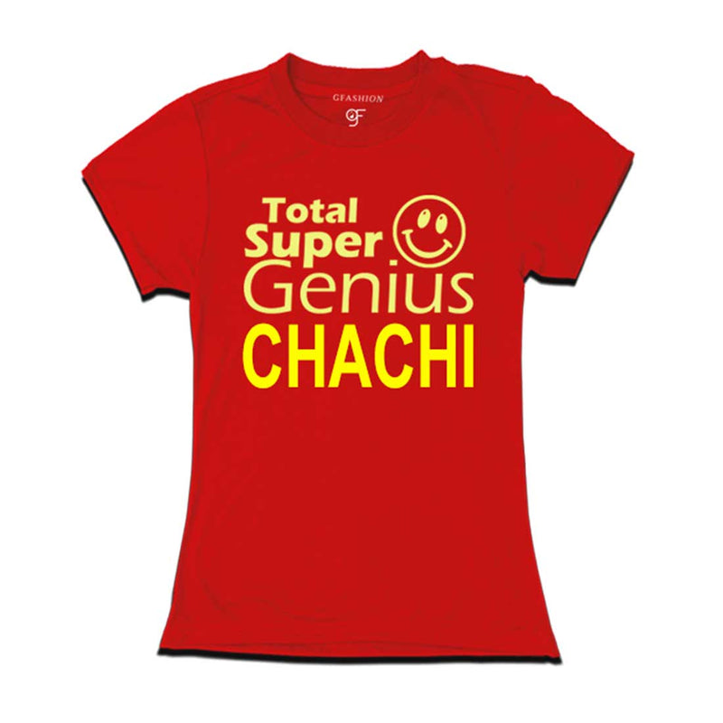 Super Genius Chachi T-shirts-Red-gfashion