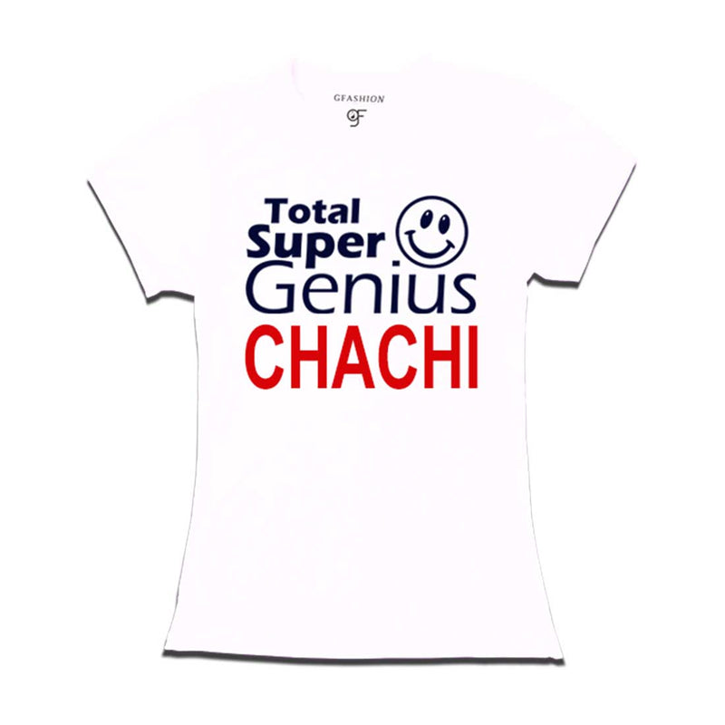 Super Genius Chachi T-shirts-White-gfashion