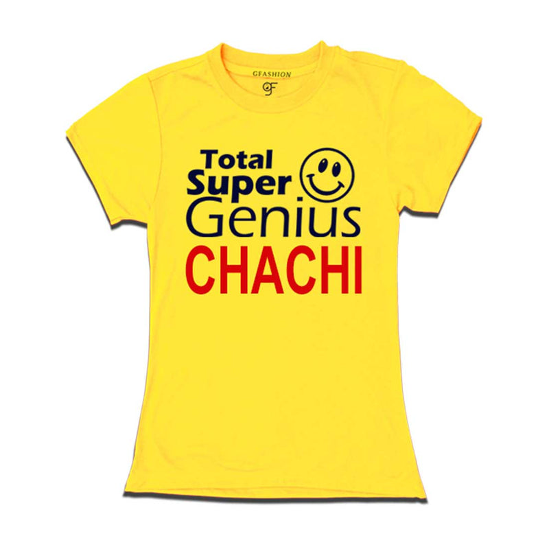Super Genius Chachi T-shirts-Yellow-gfashion