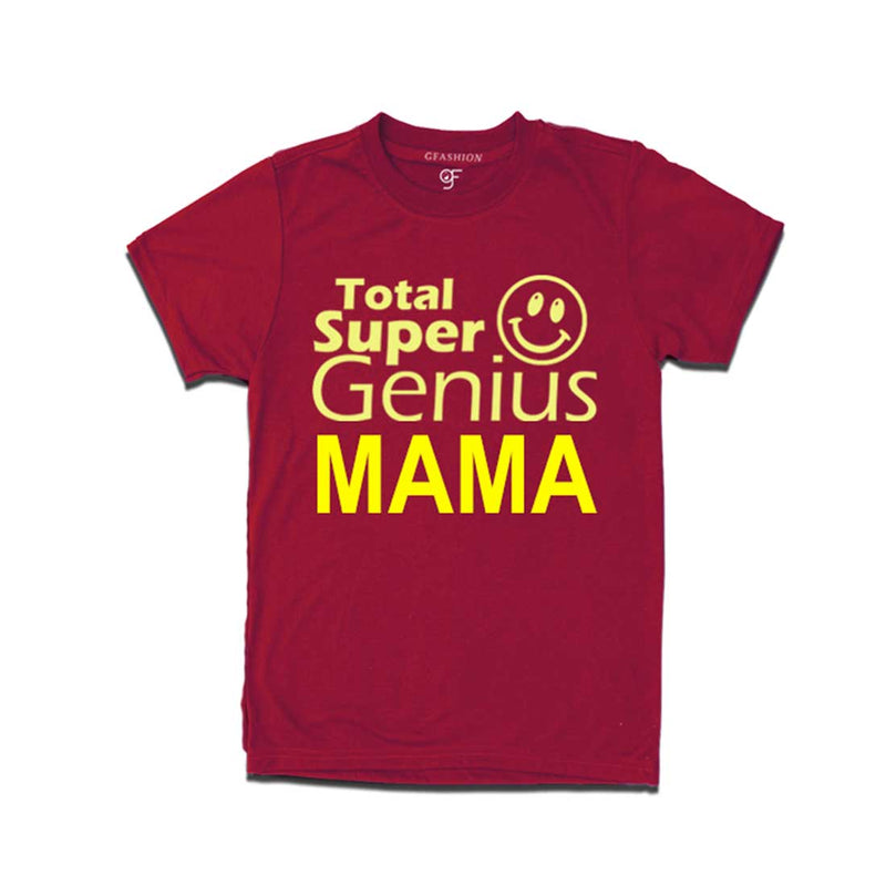 Super Genius Mama T-shirt in Maroon Color available @ gfashion.jpg