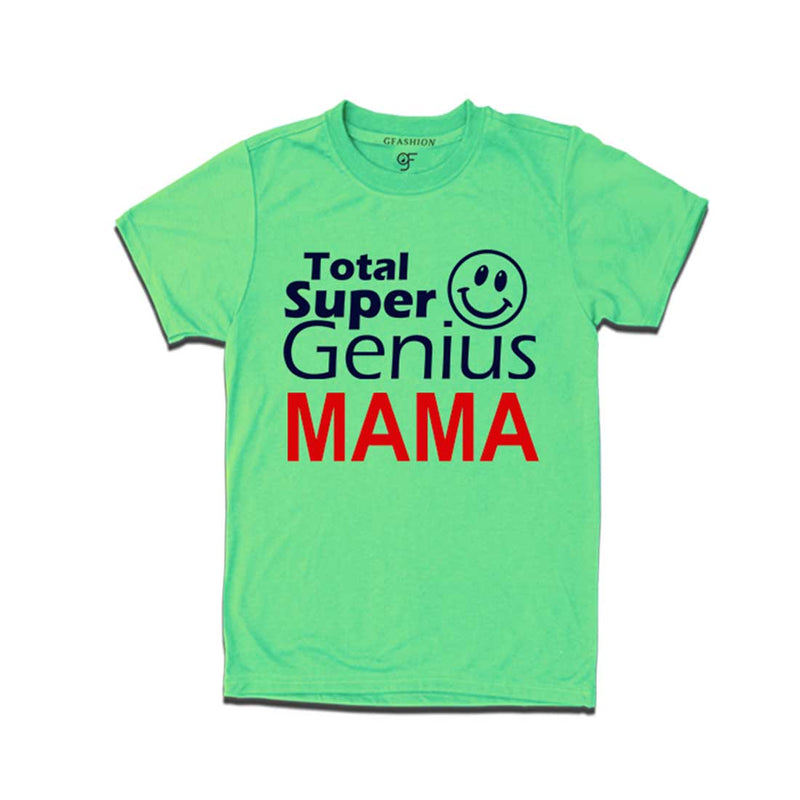 Super Genius Mama T-shirt in Pista Green Color available @ gfashion.jpg