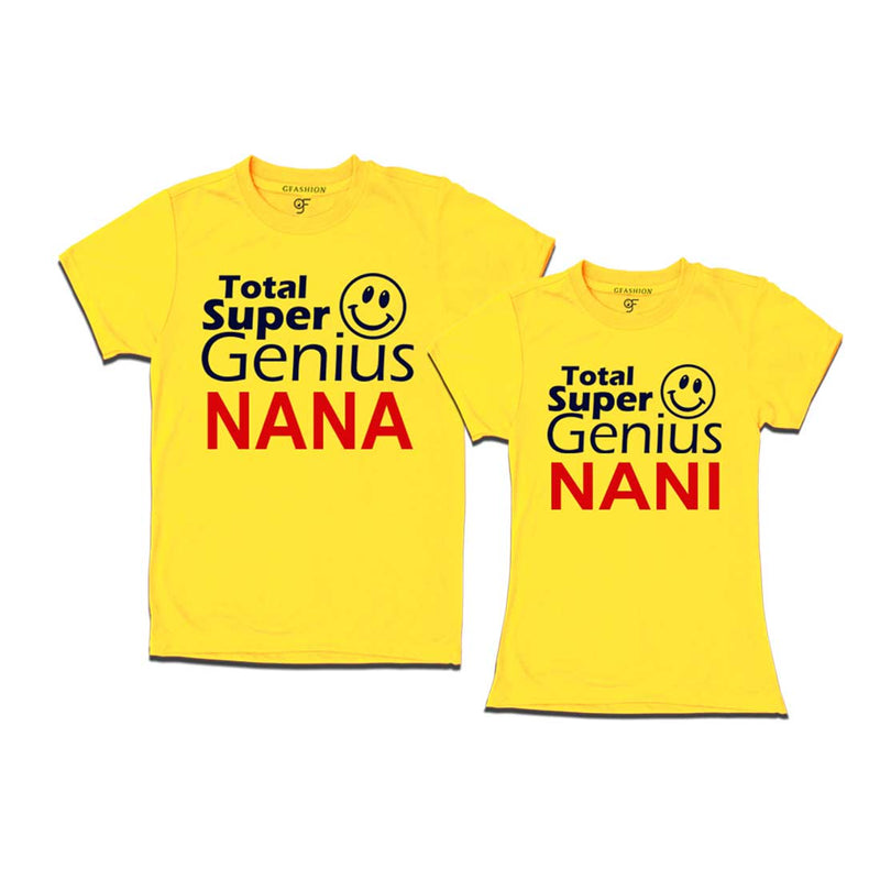 Super Genius Nana-Nani T-shirts name Customized in Yellow Color available @ gfashion.jpg